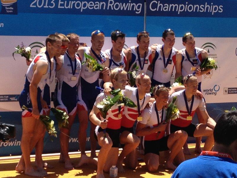 Mirka Knapková a Onřej Synek mistry Evropy, čtyřka bez kormidelníka LV druhá