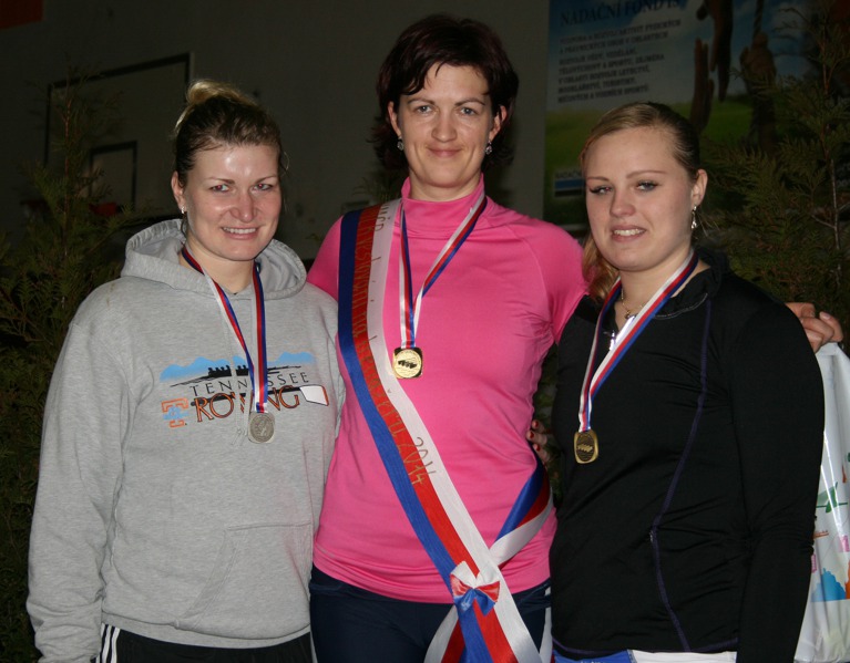 2. Libuše Bruncvíková, 1. Pavlína Žižková, 3. Alexandra Vařeková
