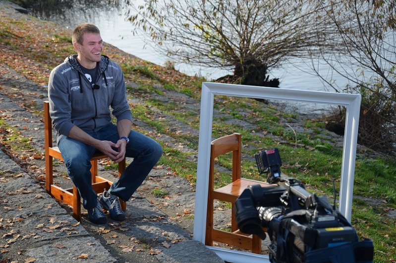 Ondřej Synek při natáčení Ondřej Synek při natáčení