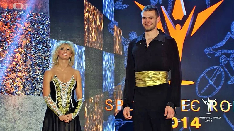 Ondřej Synek se svou tanečnicí Lucií Hunčárovou