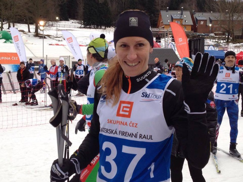 Mirka Knapková jako členka štafeta