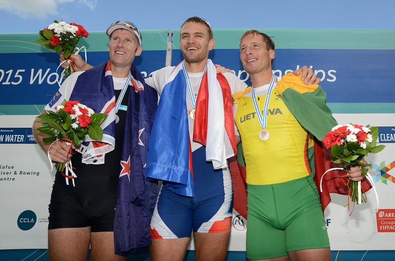 Medailisté MS 2015 na skifu mužů Medailisté MS 2015 na skifu mužů