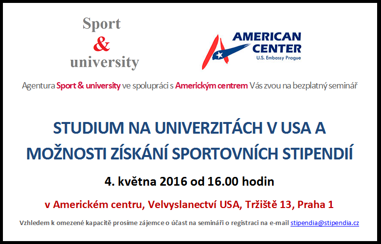 Seminář pro zájemce o sportovní stipendium v USA
