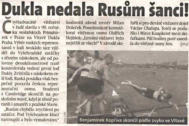Dukla nedala Rusům šanci
Dukla nedala Rusům šanci