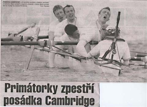 Primátorky zpestří posádka Cambridge
Primátorky zpestří posádka Cambridge